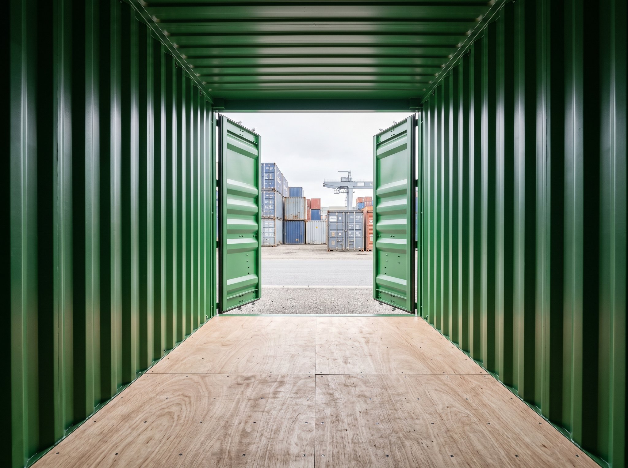 20 Fuß Container – Doppelflügeltür (Türen beidseitig) – Innenraum