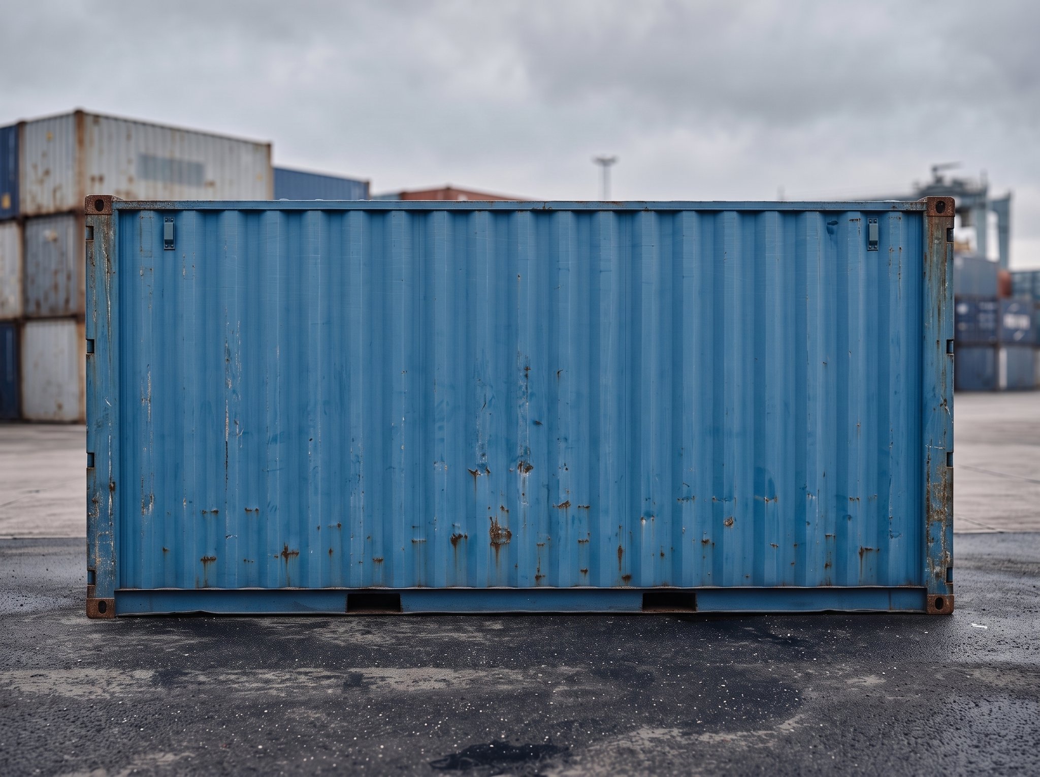 20 Fuß Lagercontainer – Gebraucht (Cargo Worthy) – Seitenansicht