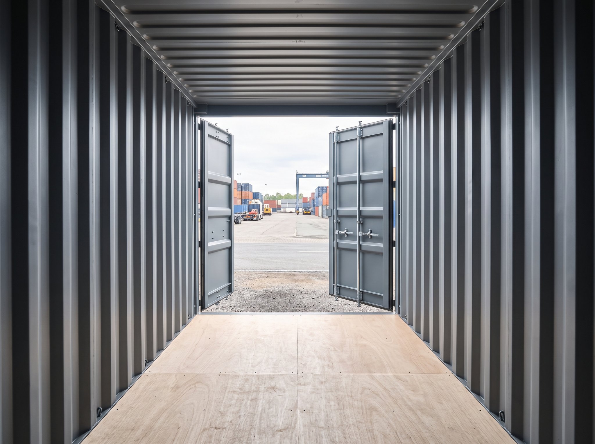 20 Fuß Lagercontainer – Neuwertig (One-Trip) – Innenraum