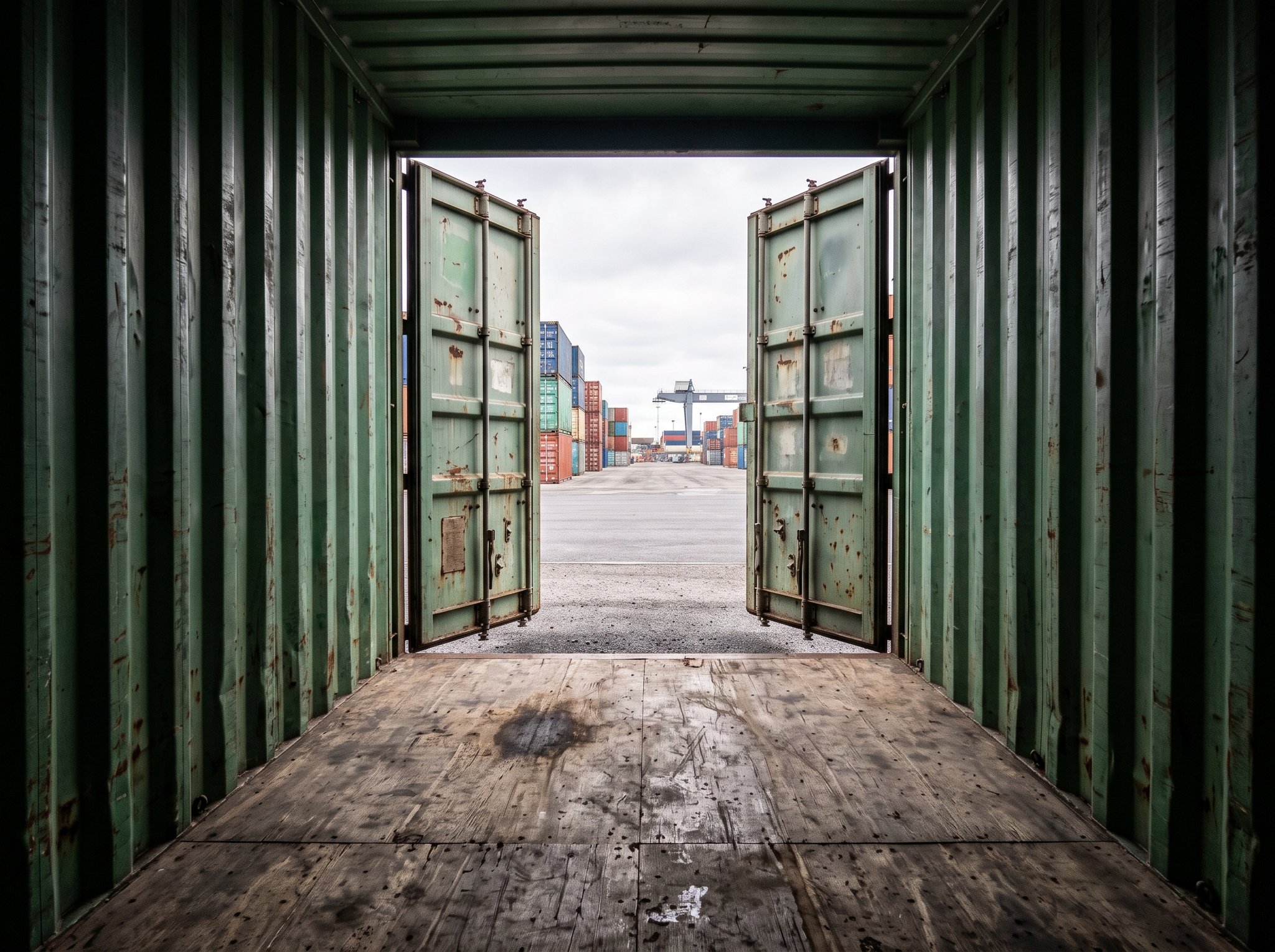 20 Fuß Lagercontainer – Gebraucht (Wind & Water Tight) – Innenraum