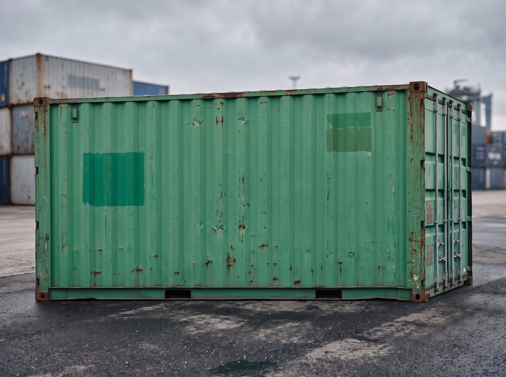 20 Fuß Lagercontainer – Gebraucht (Wind & Water Tight) – Seitenansicht