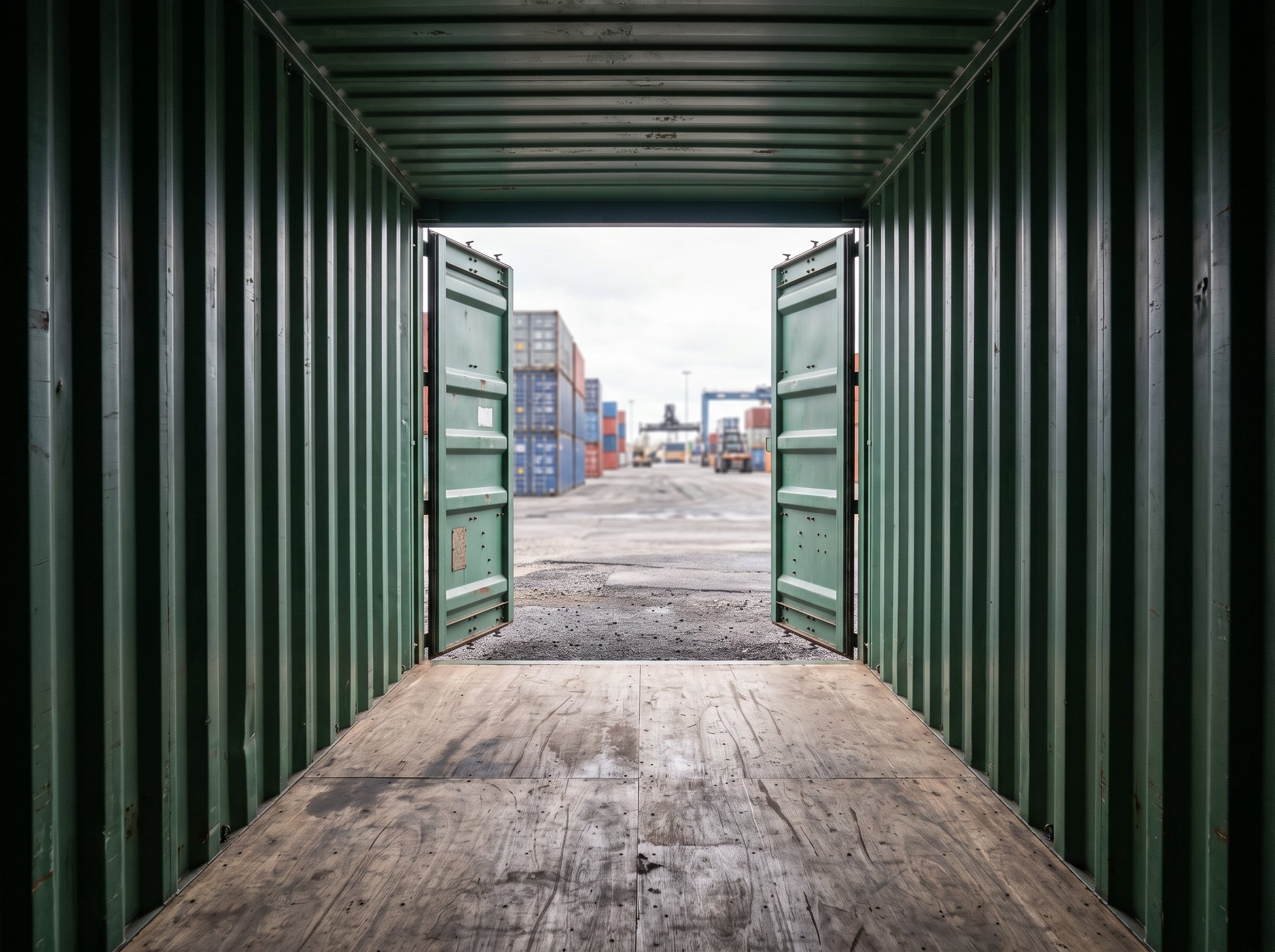 40 Fuß High Cube – Gebraucht – Innenraum