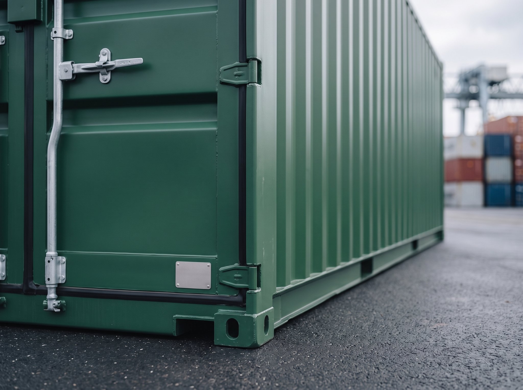 40 Fuß High Cube – Neuwertig (One-Trip) – Detail Eckbeschlag