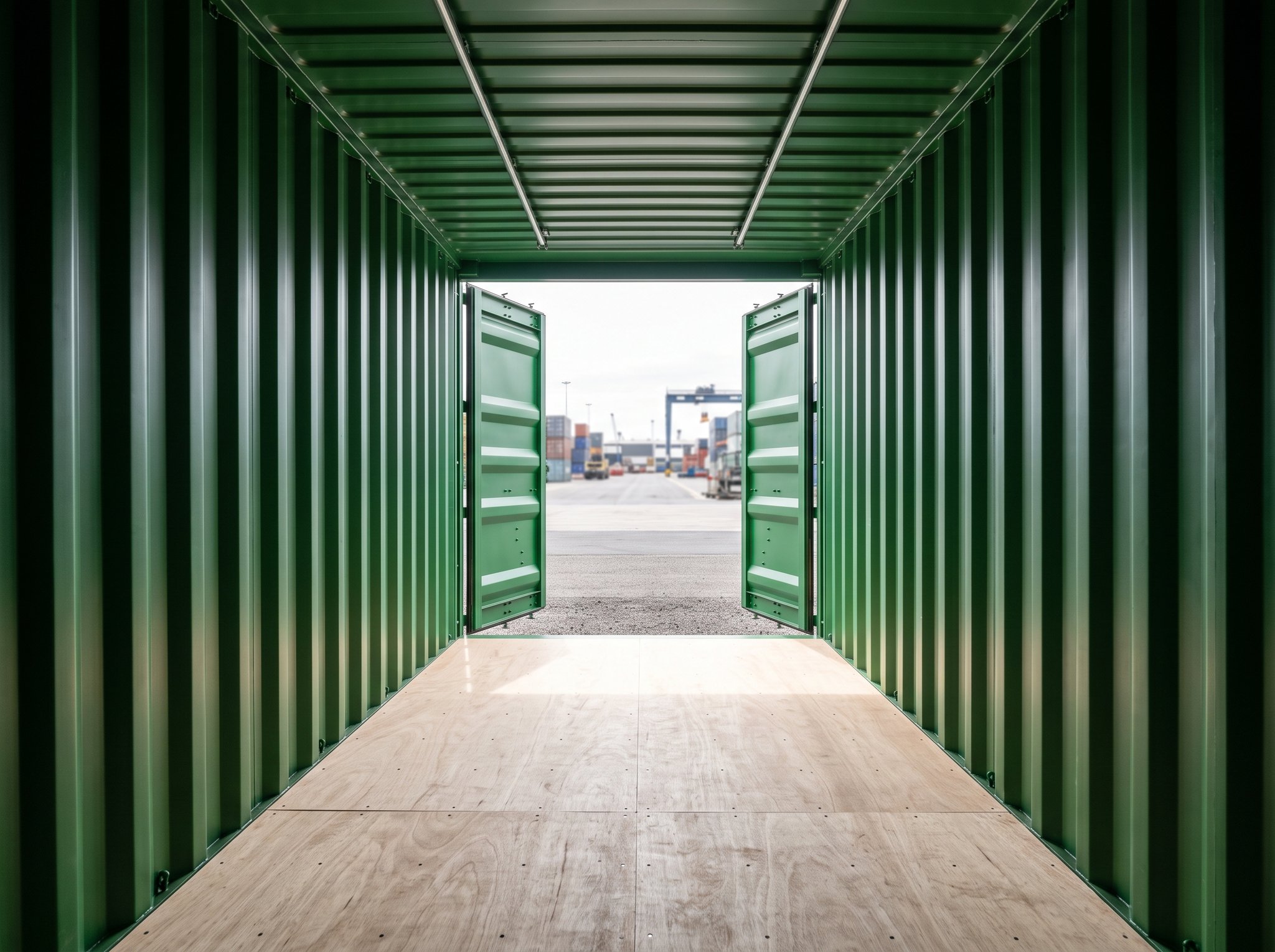 40 Fuß High Cube – Neuwertig (One-Trip) – Innenraum
