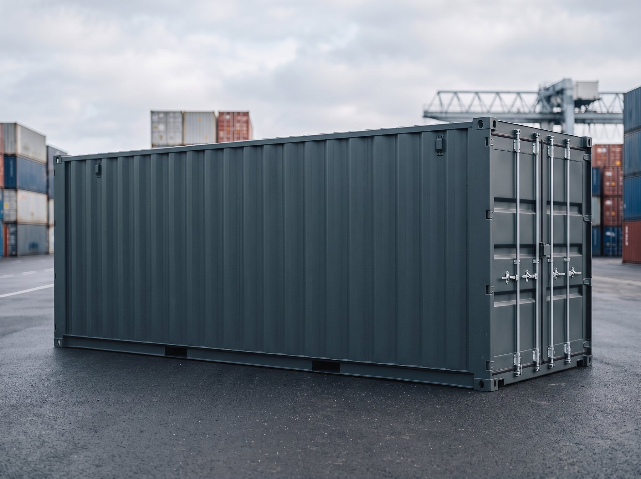 40 Fuß High Cube – Neuwertig (One-Trip) – Seitenansicht