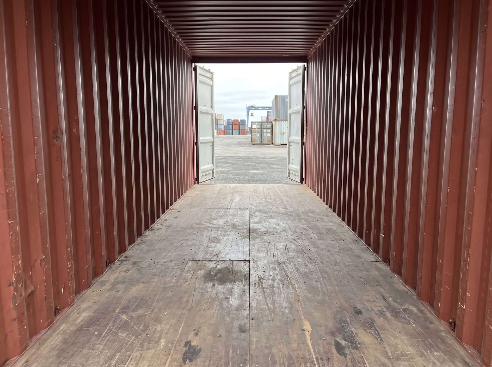 45 Fuß High Cube – Gebraucht – Innenraum