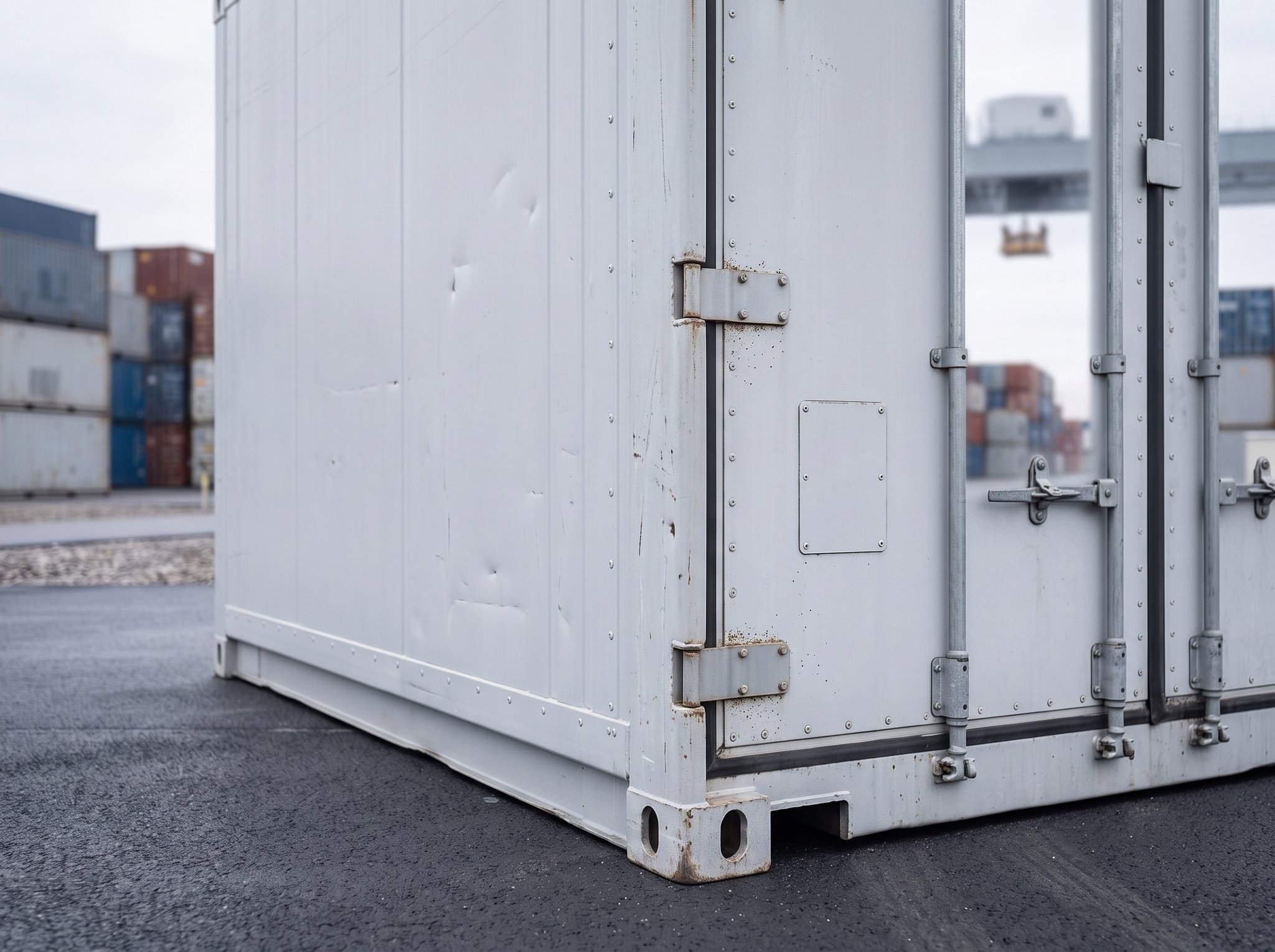 20 Fuß Kühlcontainer (Reefer) – Detail Eckbeschlag