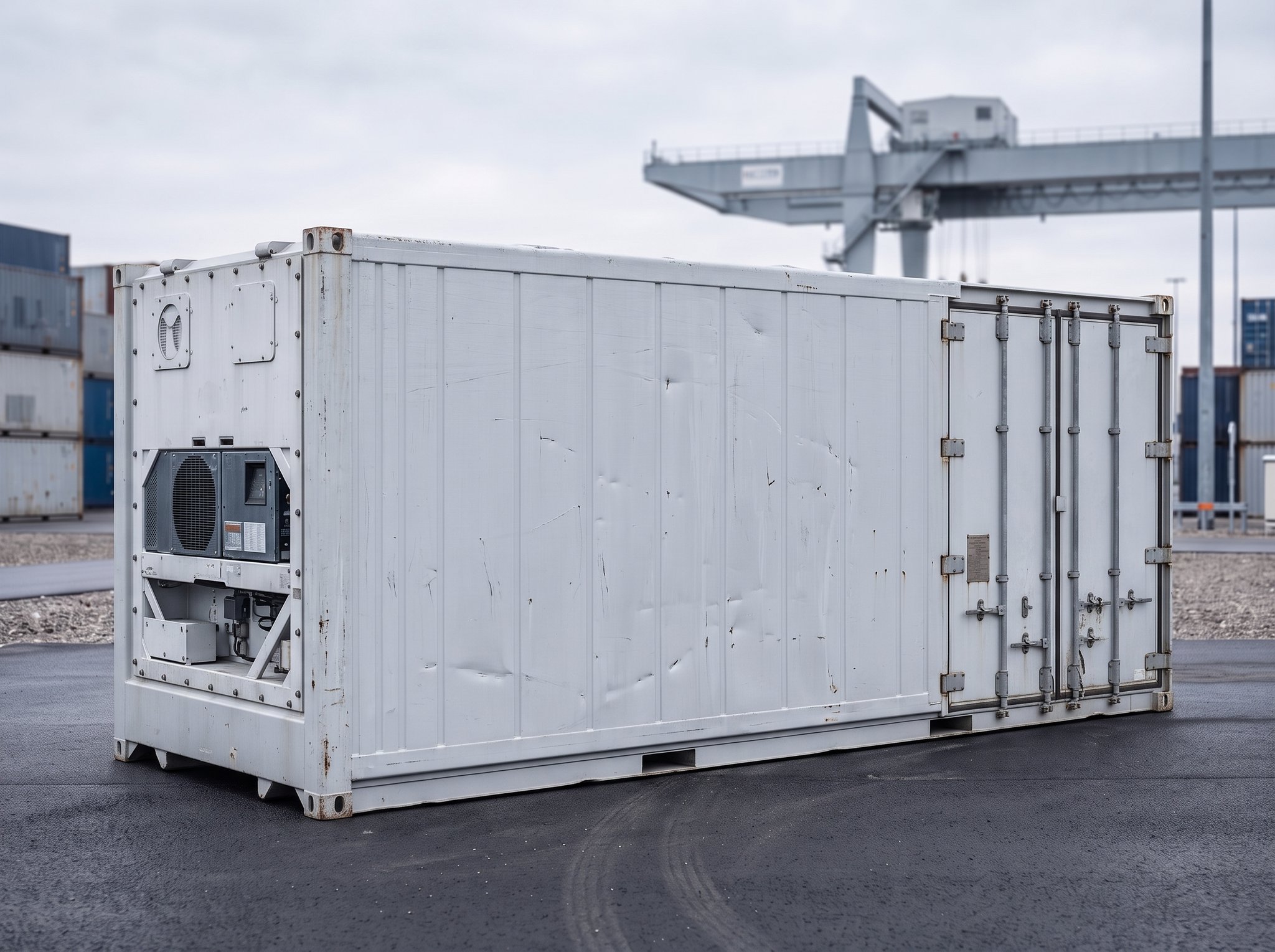20 Fuß Kühlcontainer (Reefer) – Seitenansicht