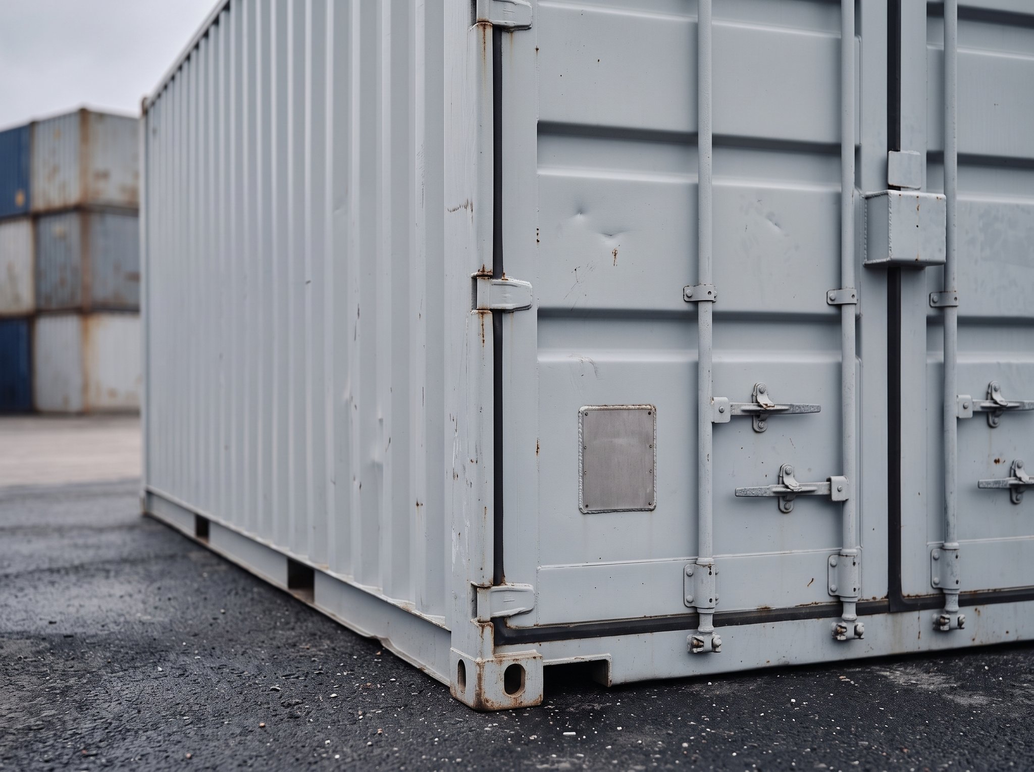 20 Fuß Materialcontainer – Detail Eckbeschlag