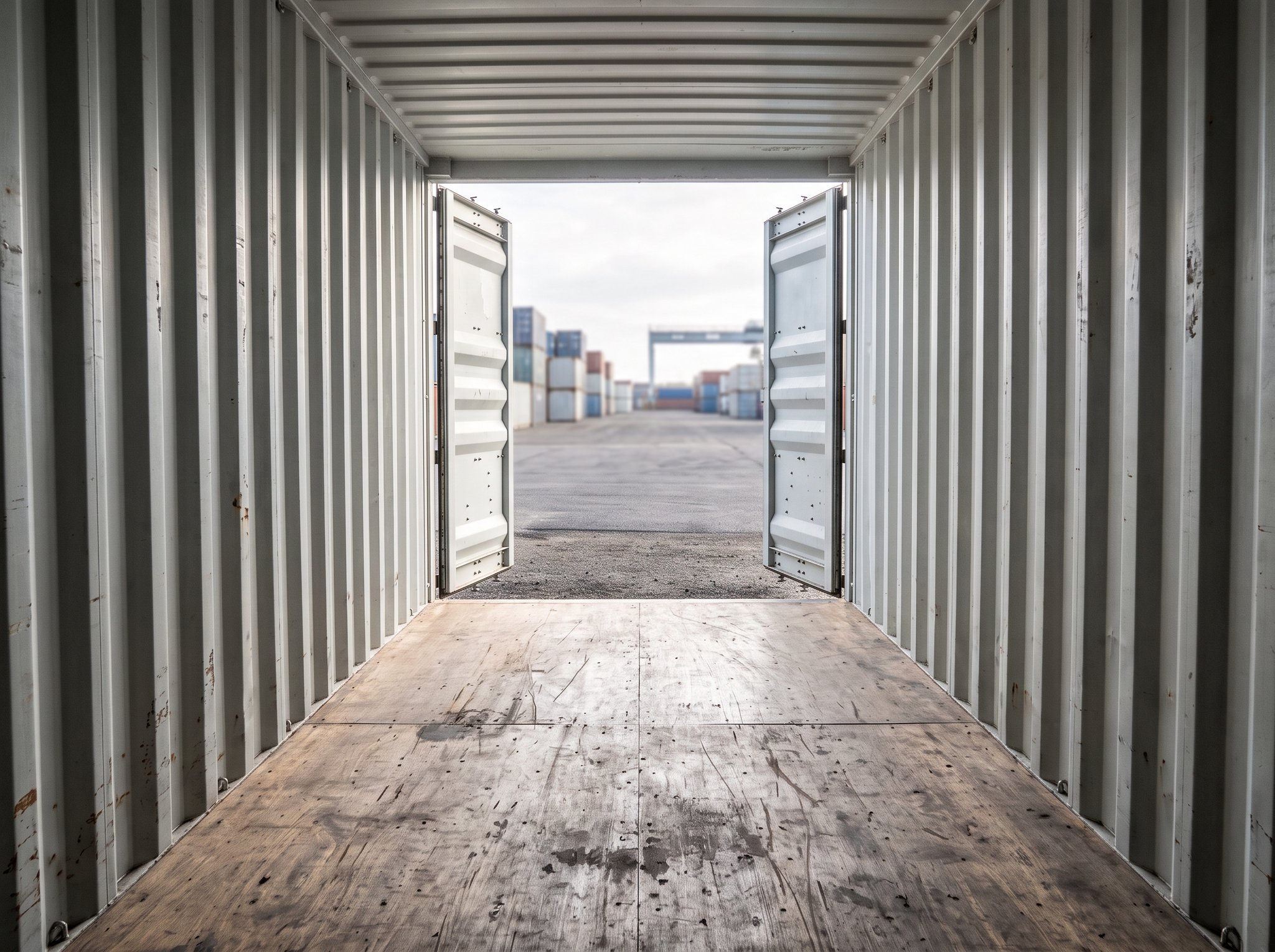 20 Fuß Materialcontainer – Innenraum